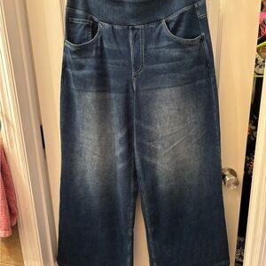 HALARA Dark Blue Wide Leg Jeans